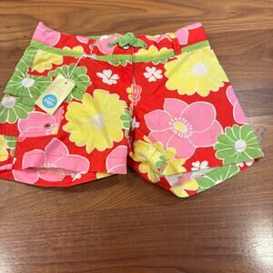 Size 10 Mini Boden Floral Shorts